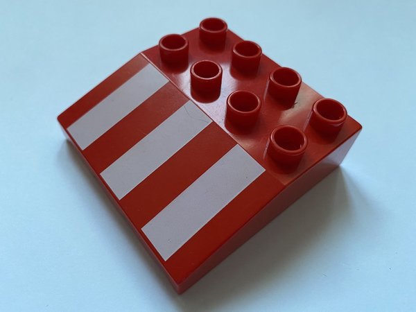 Lego Duplo Markise / Vordach rot-weiß
